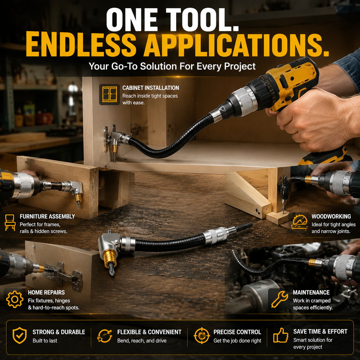 FlexReach™ 90° Drill Adapter