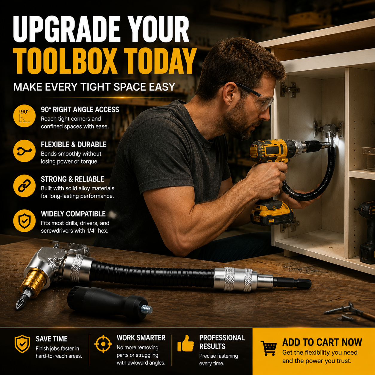 FlexReach™ 90° Drill Adapter