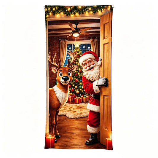 Plonksy™ SantaWrap – Reusable Christmas Door Cover