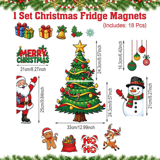 JollyFridge™ Christmas Magnet Set