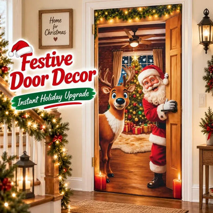 Plonksy™ SantaWrap – Reusable Christmas Door Cover
