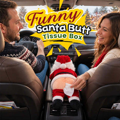 CheekySanta™ Funny Christmas Tissue Box Cover