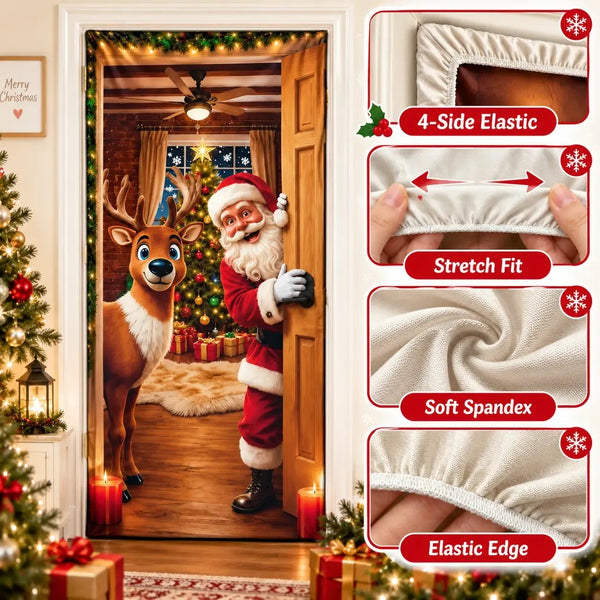 Plonksy™ SantaWrap – Reusable Christmas Door Cover