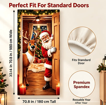 Plonksy™ SantaWrap – Reusable Christmas Door Cover