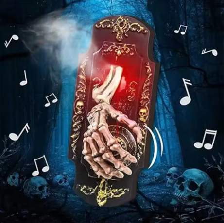 👻Halloween Hanging Doorbell Touch/Motion Activated Skeleton Hand Door Bell