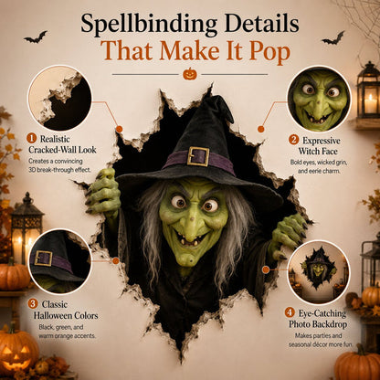 Plonksy™ Halloween Break-In 3D Wall Decals