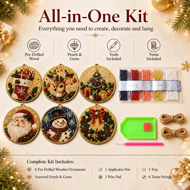 Plonksy™ SparkleCraft Christmas Ornament Kit