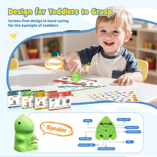 DinoTalk™ Montessori Talking Flash Cards