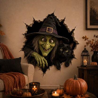 Plonksy™ Halloween Break-In 3D Wall Decals