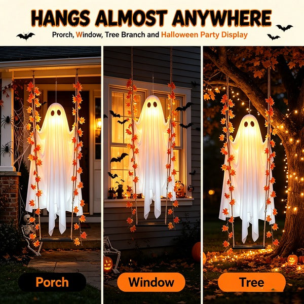 Plonksy™ 5FT Glowing Swing Ghost