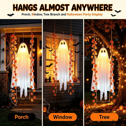 Plonksy™ 5FT Glowing Swing Ghost