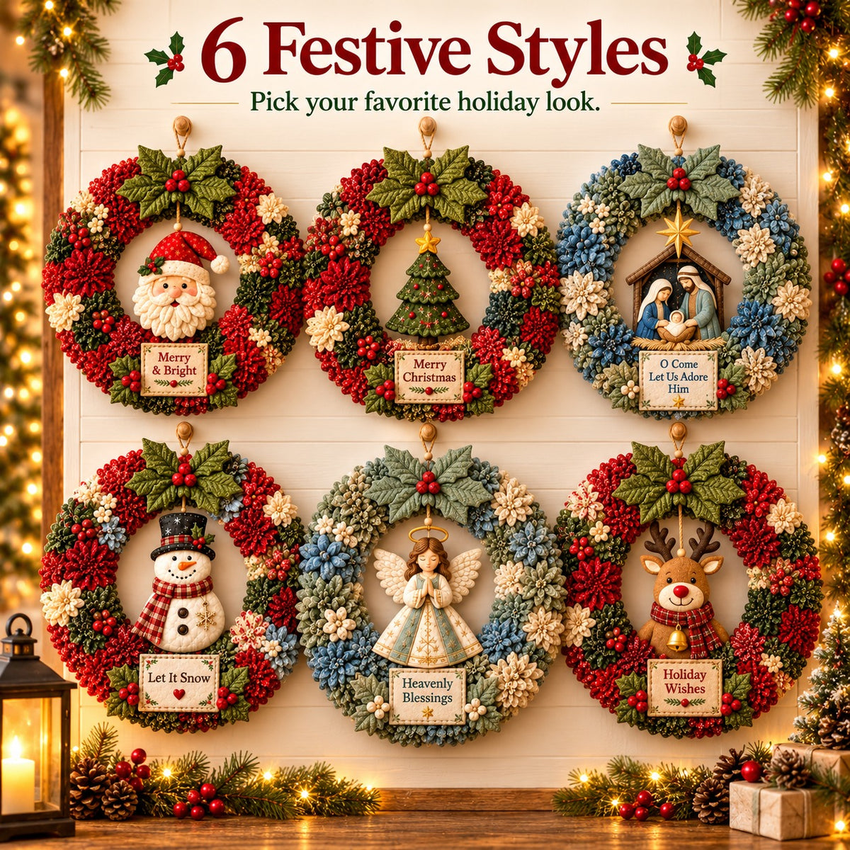 TuckJoy™ 3D Fabric Wreath Kit