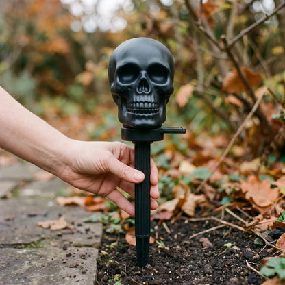 Plonksy™ Solar Skull Torches – Halloween Pathway Lights