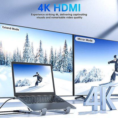 🏠💻 8-in-1 USB-C Laptop Stand,Best Gifts