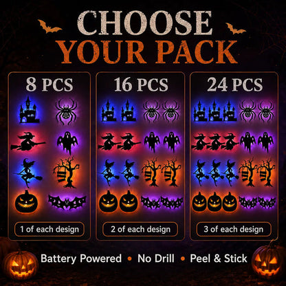 Plonksy™ Halloween Glow Silhouettes