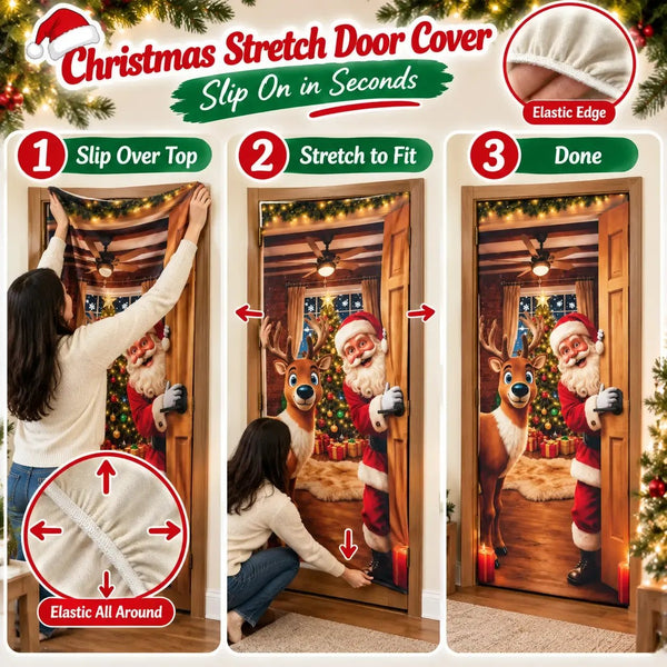 Plonksy™ SantaWrap – Reusable Christmas Door Cover