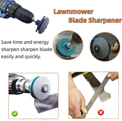 Plonksy™ Drill-Powered Mower Blade Sharpener