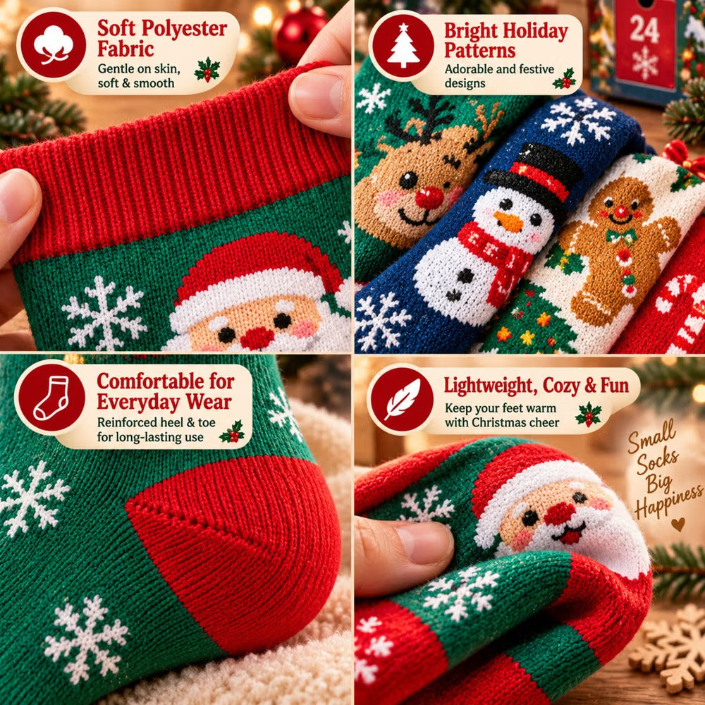 Plonksy™ SockJoy – 24-Day Christmas Sock Advent Calendar