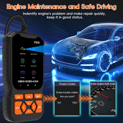 V520 OBD2 Scanner for Cars