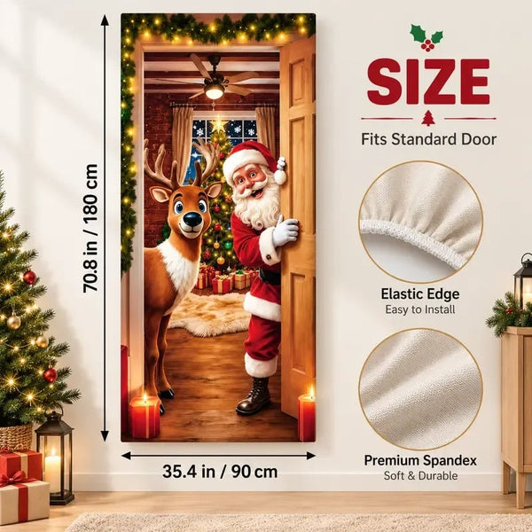 Plonksy™ SantaWrap – Reusable Christmas Door Cover