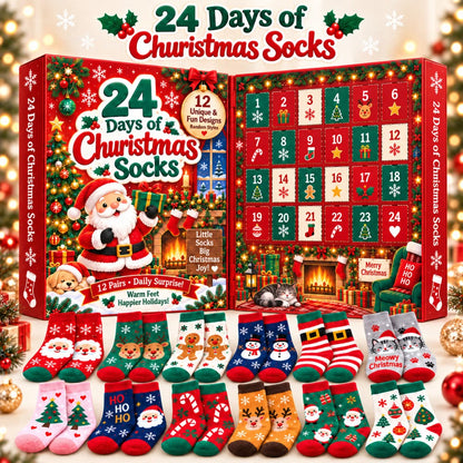 Plonksy™ SockJoy – 24-Day Christmas Sock Advent Calendar