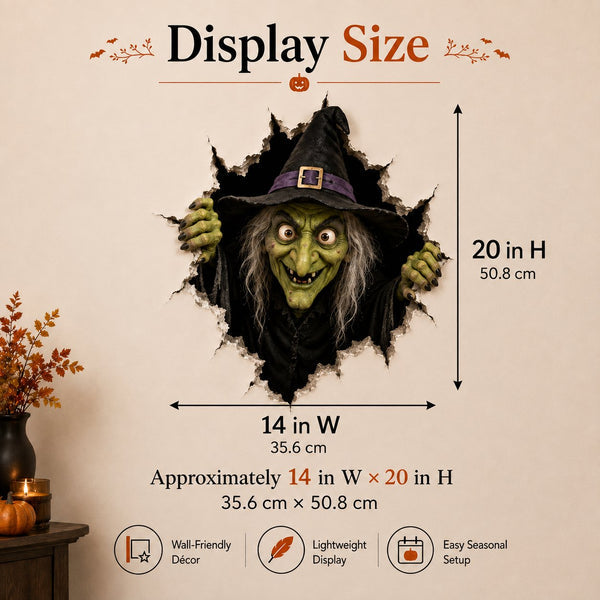 Plonksy™ Halloween Break-In 3D Wall Decals