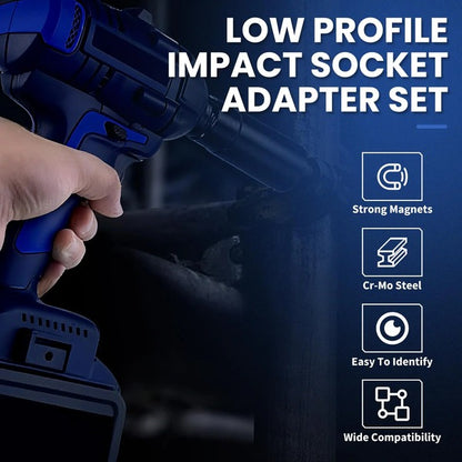 Plonksy™ DriveMatch Pro – Low-Profile Impact Socket Adapter Set