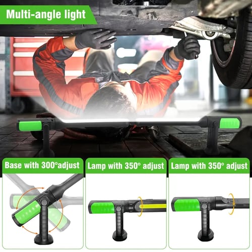 🔥 2400LM Rechargeable LED Work Light – Magnetic & Hanging Shop Light for Auto Repair