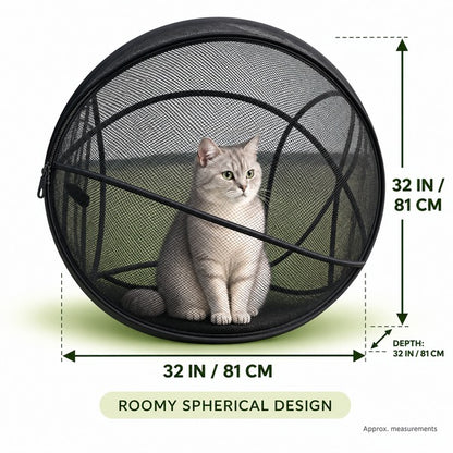 PurrHaven™ Pop-Up Mesh Cat Playpen