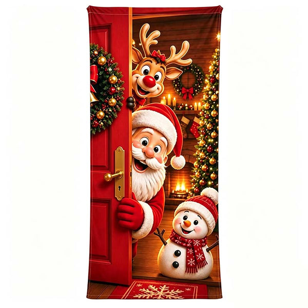 Plonksy™ SantaWrap – Reusable Christmas Door Cover