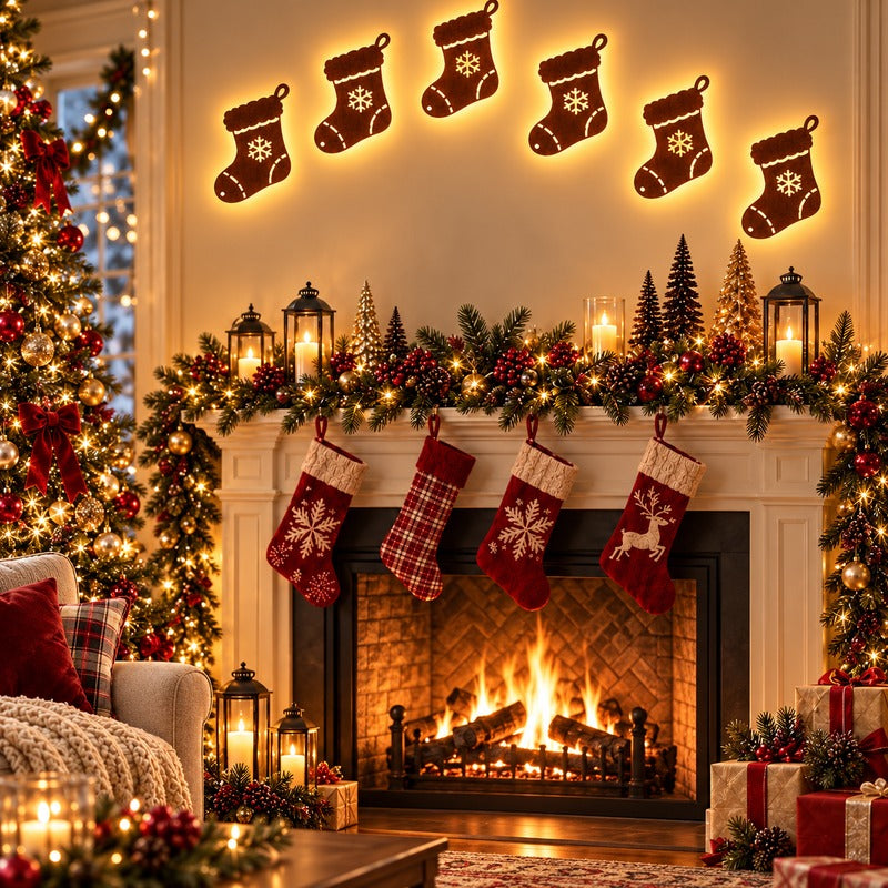 Plonksy™ SantaGlow – LED Christmas Wall Decor