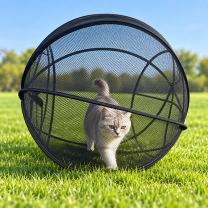 PurrHaven™ Pop-Up Mesh Cat Playpen