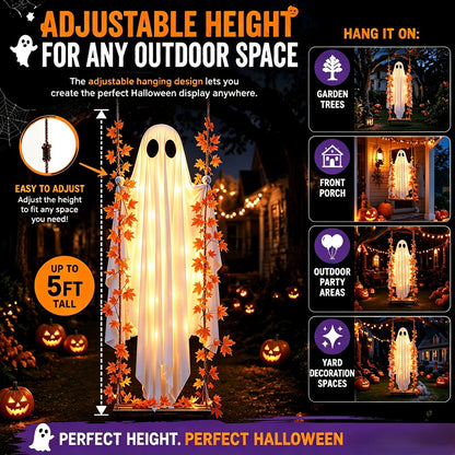 Plonksy™ 5FT Glowing Swing Ghost