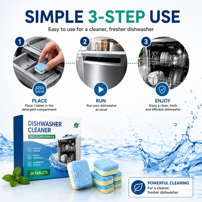 Plonksy™ Dishwasher Cleaner Tablets 12-Pack