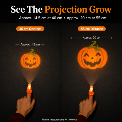 Plonksy™ Halloween Finger Projector Lights