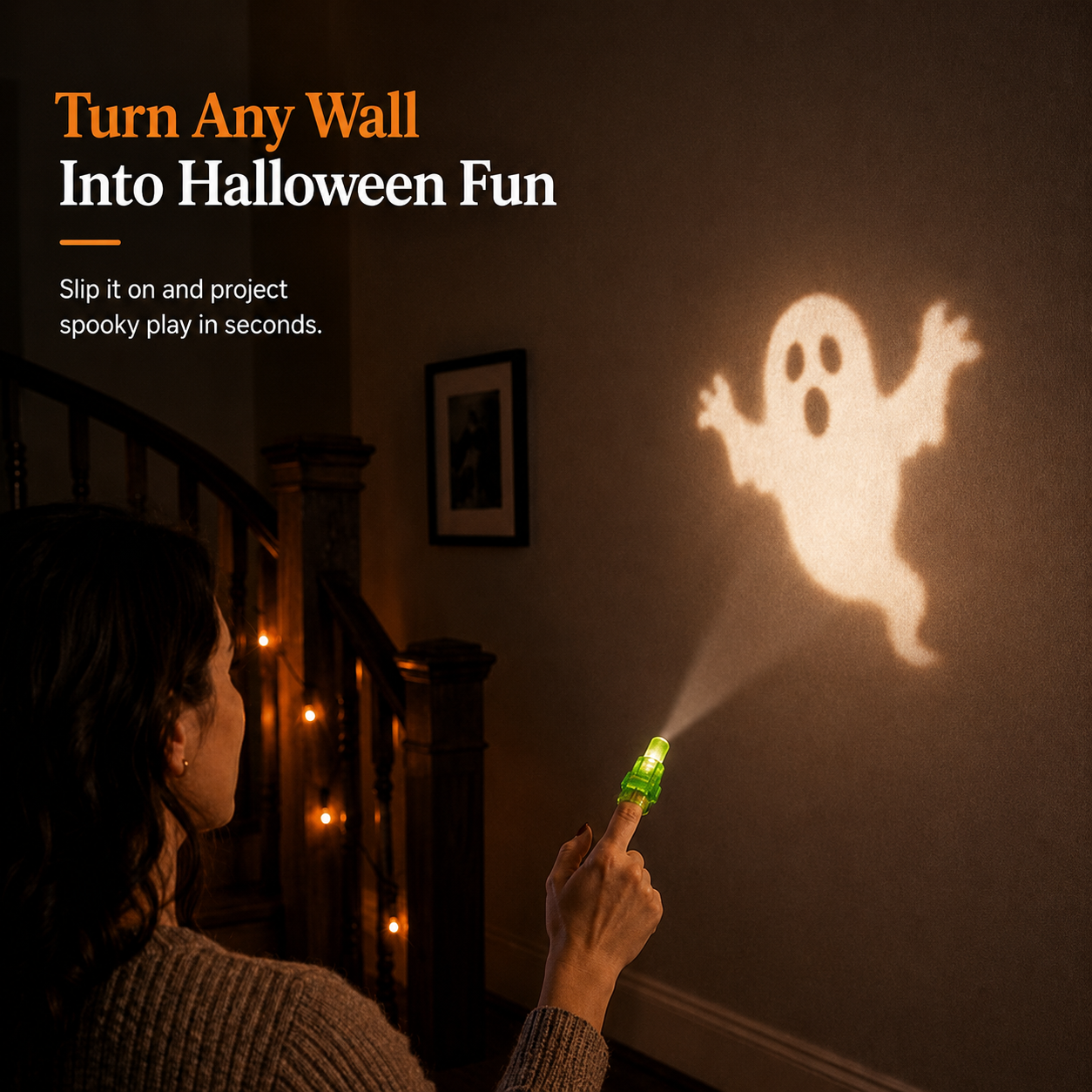 Plonksy™ Halloween Finger Projector Lights