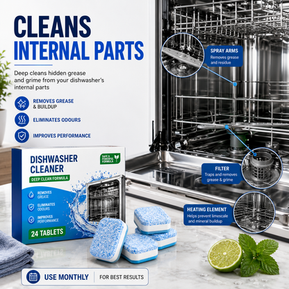 Plonksy™ Dishwasher Cleaner Tablets 12-Pack