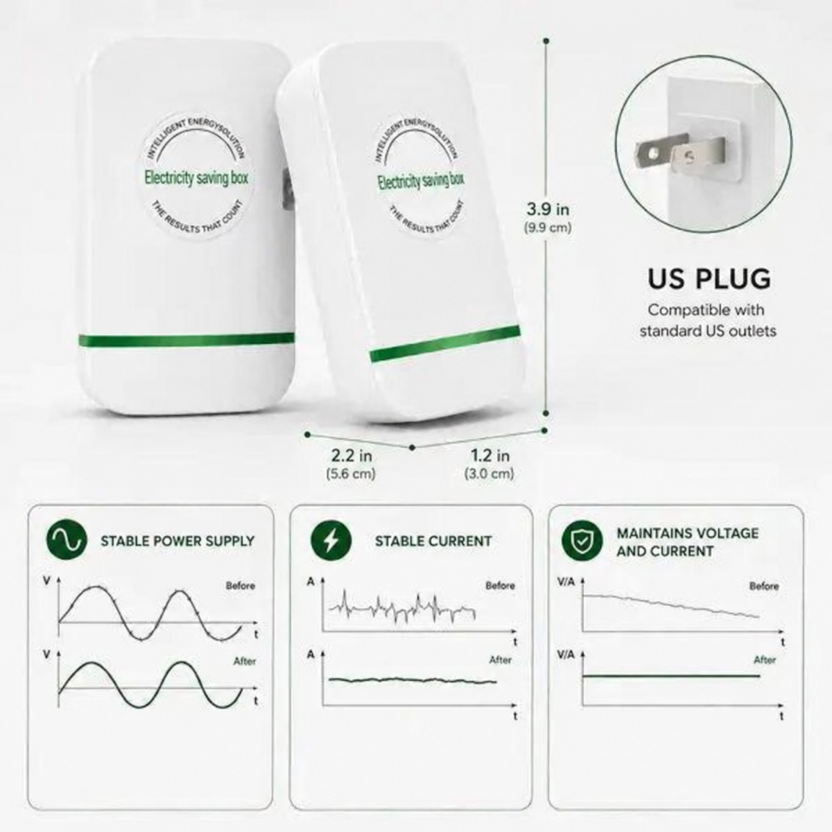 Plonksy™ PowerBalance Pro – Plug-In Power Optimizer