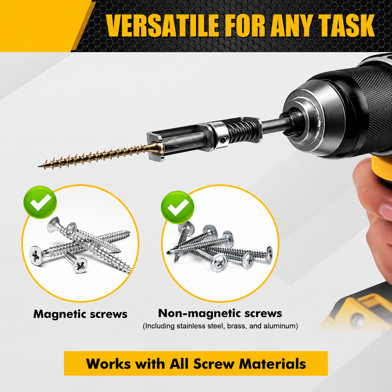 🔥Last Day 49% OFF - 🛠️Universal Spring Loaded Anti-Drop Screw Holder Bit