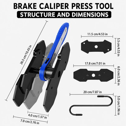 🚗 360° Rotating Ratchet Brake Caliper Tool