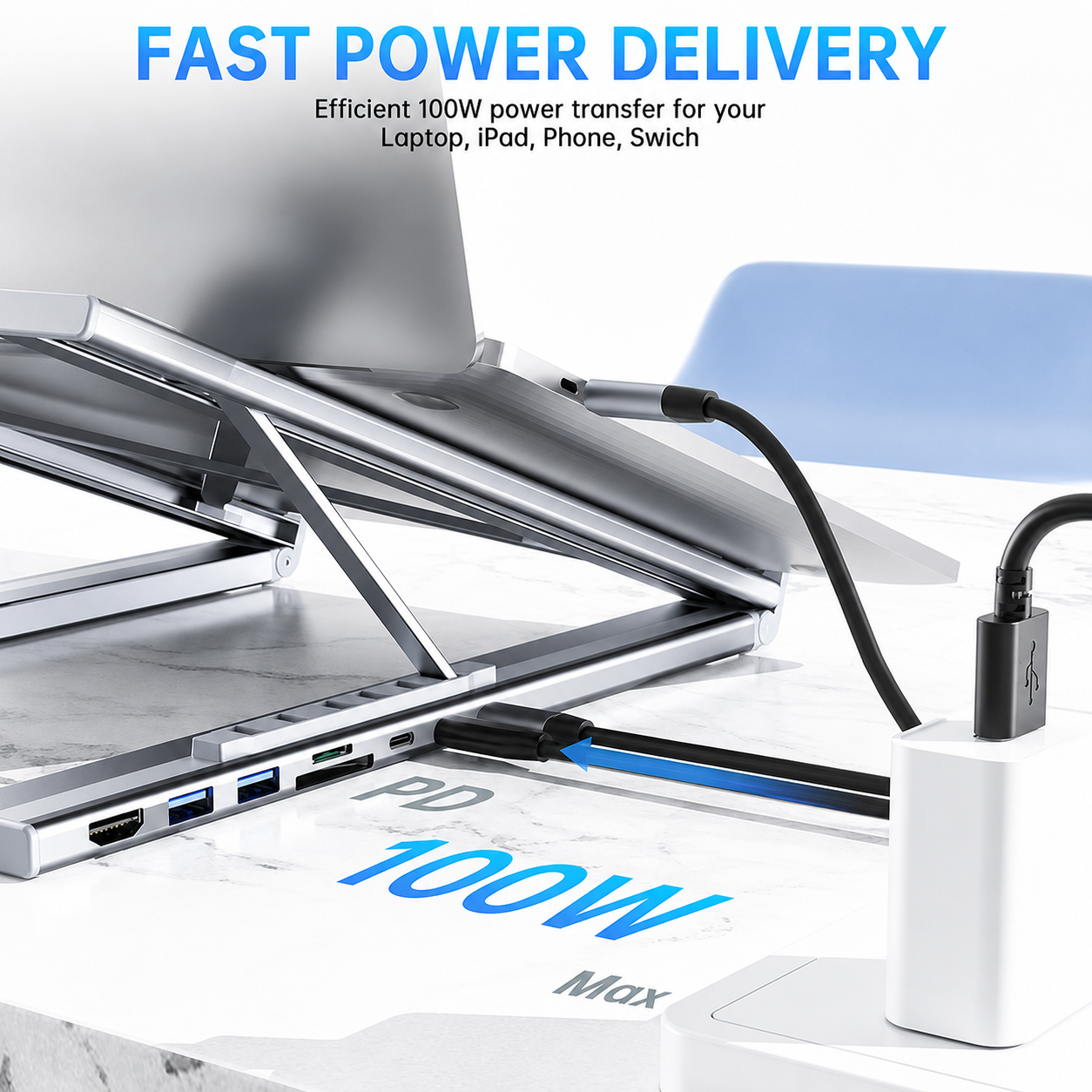 🏠💻 8-in-1 USB-C Laptop Stand,Best Gifts