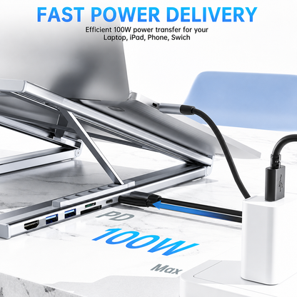 🏠💻 8-in-1 USB-C Laptop Stand,Best Gifts