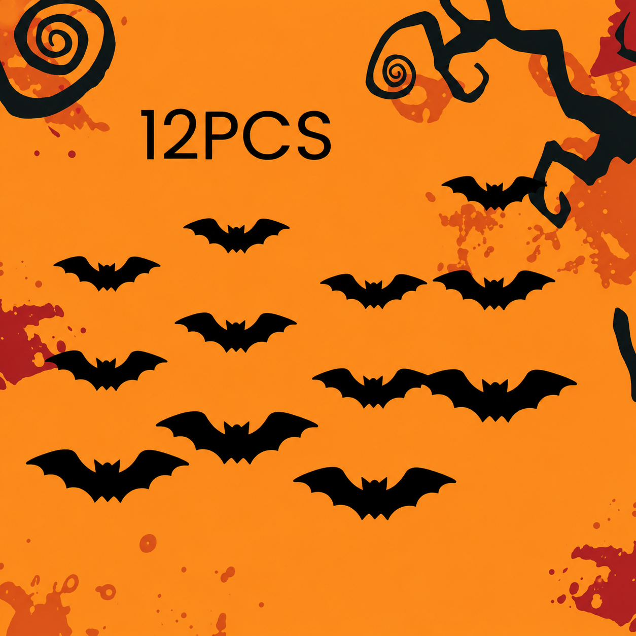 Plonksy™ LED Halloween Bats – Glowing 3D Wall Decor