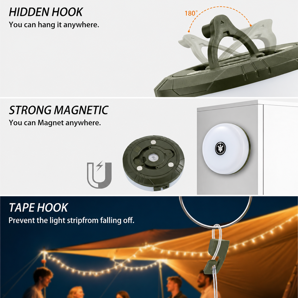 Plonksy™ Camping Lamp & String Lights