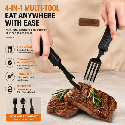 CampMate™ 4-in-1 Detachable Cutlery