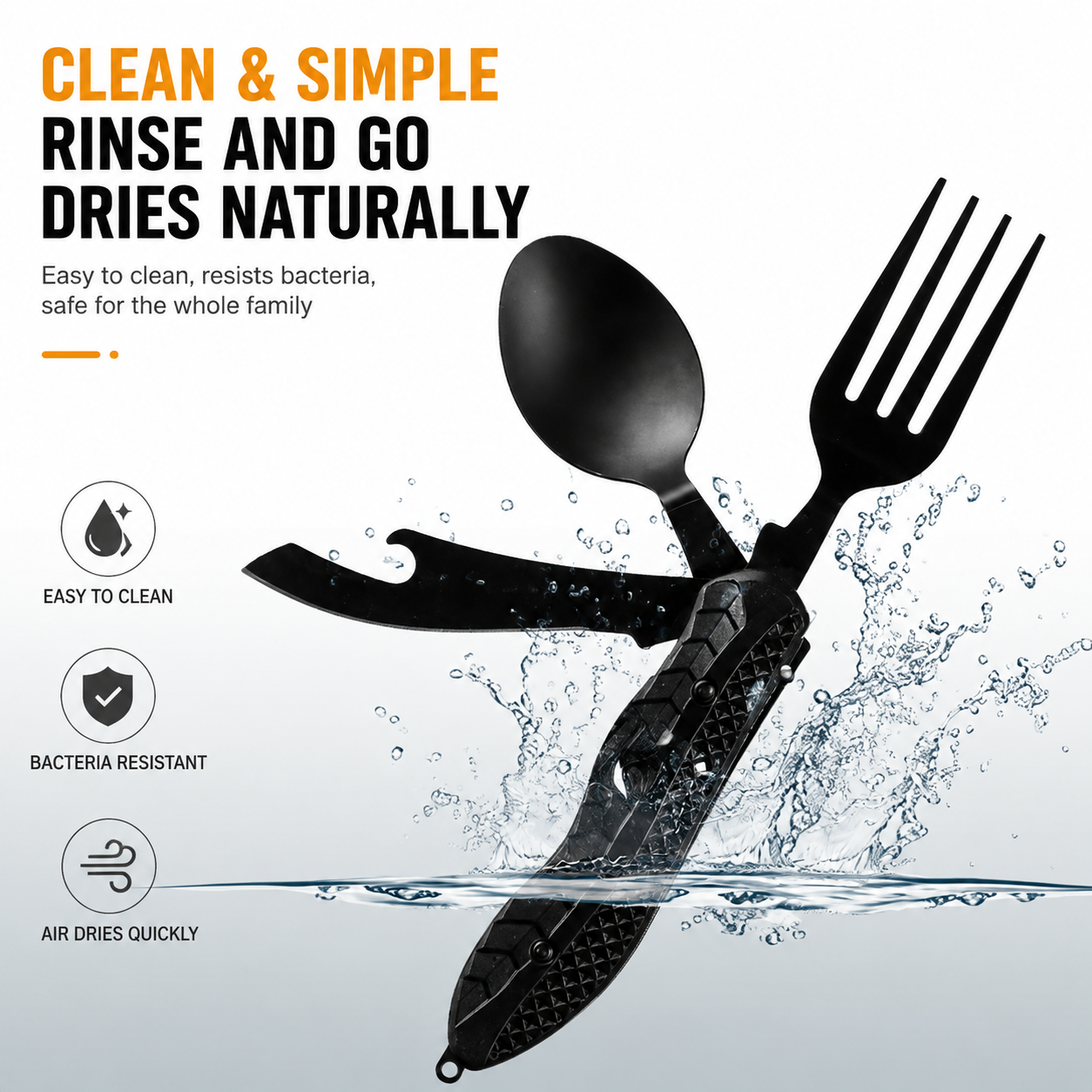 CampMate™ 4-in-1 Detachable Cutlery