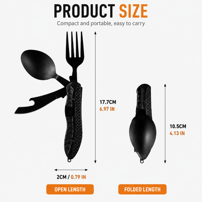 CampMate™ 4-in-1 Detachable Cutlery