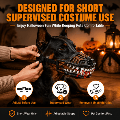 Plonksy™ Hellhound Halloween Dog Mask