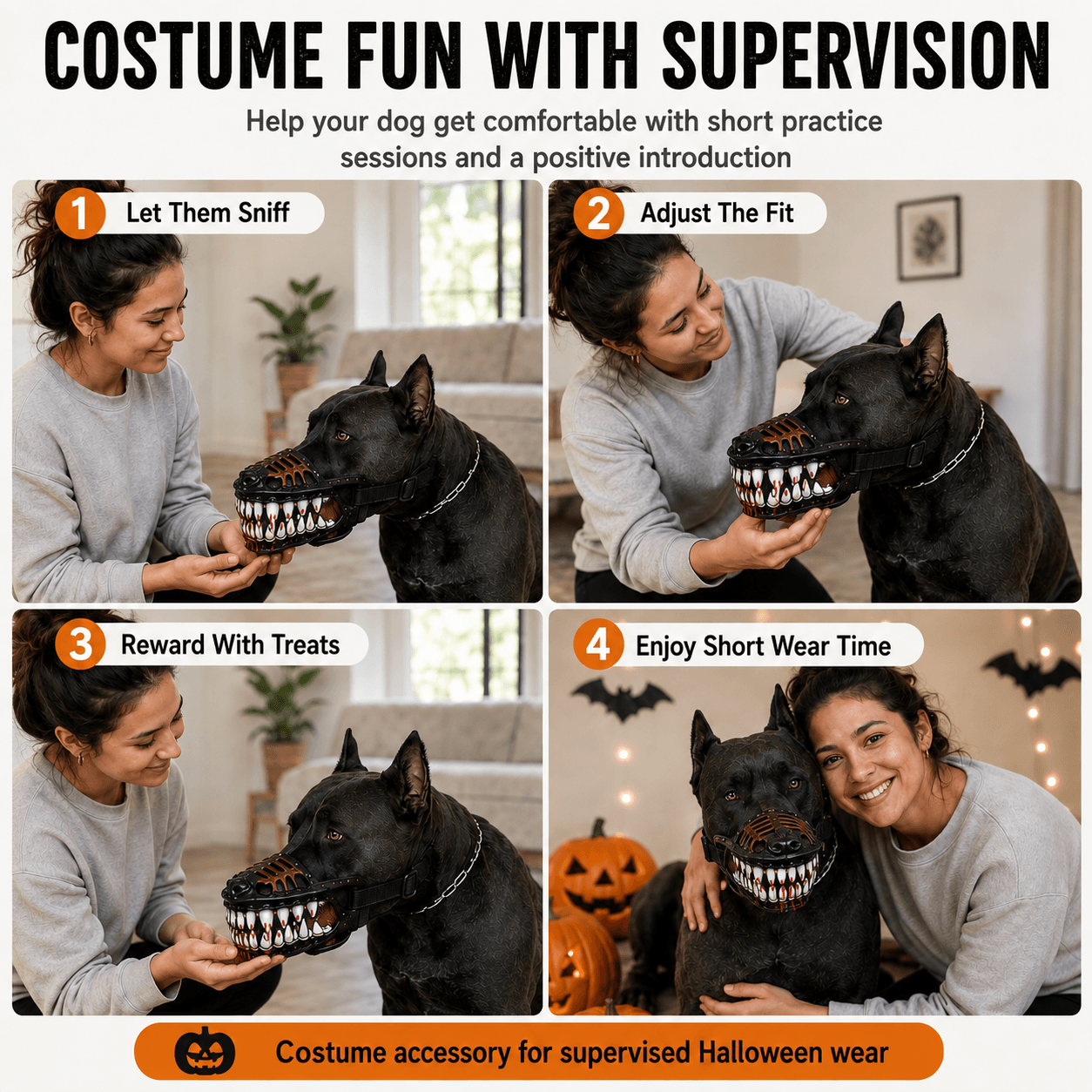 Plonksy™ Hellhound Halloween Dog Mask