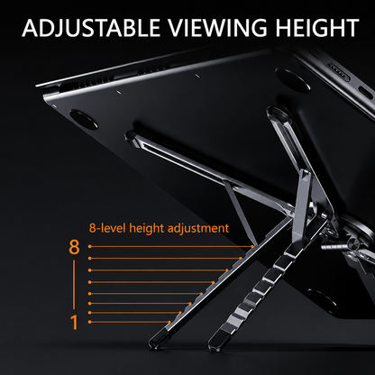 Foldable Portable Laptop Stand for Desk 4-in-1 Adjustable Laptop & Tablet Holder
